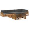 vidaXL Outdoor-Sofagarnitur mit Kissen 9 pcs