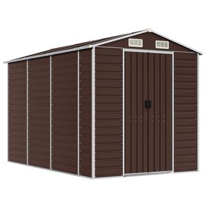 vidaXL Gartenhaus Braun 191 x 300 x 198 cm Verzinkter Stahl