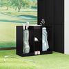 vidaXL Golf Schrank Uni Schwarz Eichen-Optik 102 x 45 x 85,5 cm