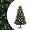 vidaXL K&uuml;nstlicher Weihnachtsbaum mit Kugel 150 cm 150 LEDs