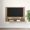 vidaXL TV-Schrankset Artisan-Eiche 120 x 23,5 x 90 cm Holzwerkstoff