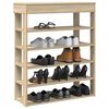 vidaXL Schuhregal Sonoma-Eiche 80x30x98 cm Holzwerkstoff