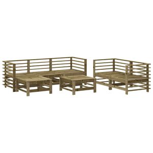 vidaXL 7-tlg. Garten-Lounge-Set Kiefernholz Impr&auml;gniert