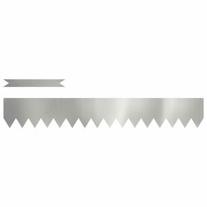 vidaXL Raseneinfassung 10 Stk. 100 x 0,05 x 15 cm Verzinkter Stahl