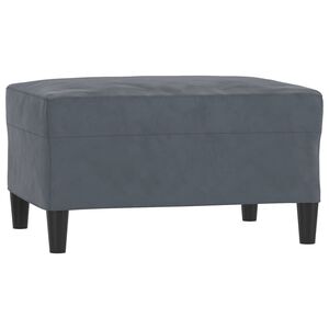 vidaXL Fu&szlig;hocker Dunkelgrau 70x55x41 cm Samt
