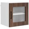 vidaXL Wandglas-Schrank PORTO Braun Eichen-Optik 40 x 31 x 40 cm