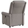 vidaXL Relaxsessel mit Aufstehhilfe Taupe Stoff