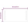 vidaXL LED-Badspiegel 30x60 cm