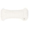 vidaXL Bootsseil Weiß 3 mm 100 m Polypropylen