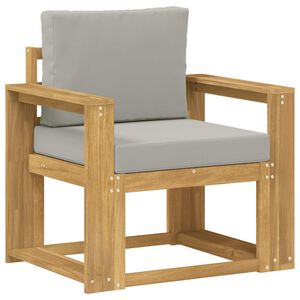 vidaXL 2 St&uuml;ck Outdoor-Sofagarnitur Polyester Wei&szlig; und Hellgrau