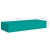 vidaXL Wand-Schubladenregal Blau 60x23,5x10 cm MDF