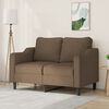vidaXL 2-Sitzer-Sofa Braun 120 cm Stoff