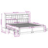 vidaXL Massivholzbett mit Regal ohne Matratze 180x200 cm Kiefernholz