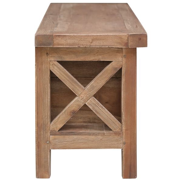 vidaXL TV-Schrank mit 3 Schubladen 120&times;30&times;40 cm Massivholz Mahagoni