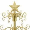 vidaXL Metall Weihnachtsbaum Gold 90 cm Pulverbeschichteter Stahl