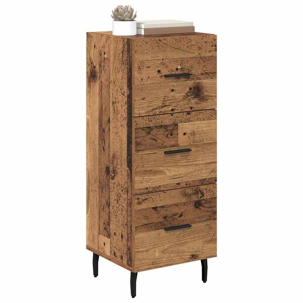 vidaXL Sideboard Altholz 34 x 34,5 x 90 cm Holzwerkstoff