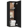 vidaXL 8-tlg. TV-Schrank-Set Schwarz Holzwerkstoff