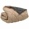 vidaXL Winterbettdecke Anthrazit und Taupe 240 x 200 cm Mikrofaser