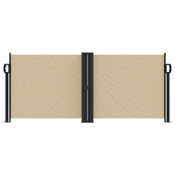 vidaXL Seitenmarkise Ausziehbar Beige 100x600 cm