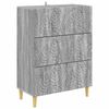 vidaXL Schubladenschrank Grau Sonoma 66 x 34,5 x 90 cm Holzwerkstoff
