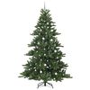 vidaXL K&uuml;nstlicher klappbarer Weihnachtsbaum Gr&uuml;n 240 cm PVC und Stahl