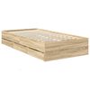 vidaXL Bettrahmen Sonoma-Eiche 100 x 200 cm Ingenieurs Holz