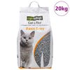 vidaXL Katzenstreu mit Babypuderduft Bentonit 20L