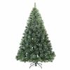 vidaXL K&uuml;nstlicher Weihnachtsbaum mit 300 LEDs Gr&uuml;n 240 cm PE und PVC