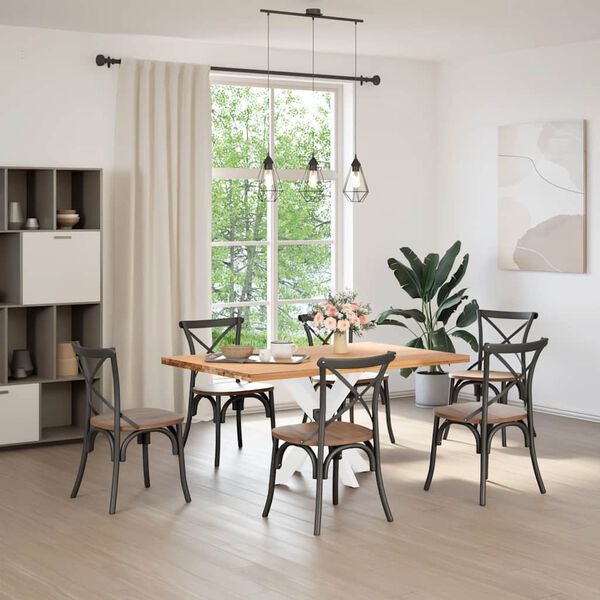 vidaXL Esstischbein in Spinnenform Weiß 85x85x(72-73) cm Stahl