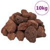 vidaXL Lavagranulat 10 kg Rot 5-8 cm