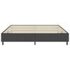 vidaXL Boxspring-Bettgestell Grau Stoff 200x200 cm
