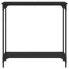vidaXL Konsolentisch Schwarz 75x30,5x75 cm Holzwerkstoff