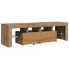 vidaXL TV-Schrank mit LED Artisan-Eiche 140x36,5x40 cm Holzwerkstoff