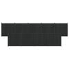 vidaXL Zaunelement 9 pcs WPC und Aluminium Schwarz