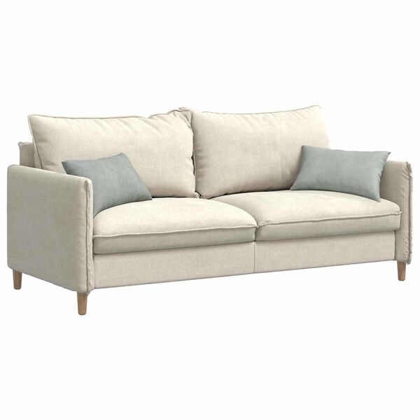 vidaXL Sofakissen 2 St&uuml;ck Hellgrau 50 x 30 cm Cordstoff