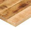 vidaXL Tischplatte 80x60x3,8 cm Rechteckig Raues Massivholz Mango