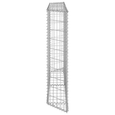 vidaXL Gabionen-Hochbeet Trapezform Verzinkter Stahl 150x20x100 cm