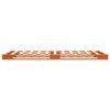 vidaXL Palettenbett Wachsbraun 90x200 cm Massivholz Kiefer