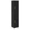 vidaXL Highboard 2 Stk. Schwarz Eichen-Optik 34,5 x 34 x 180 cm