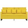 vidaXL 2-Sitzer-Sofa Hellgelb 140 cm Stoff