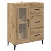 vidaXL Highboard Artisan-Eiche 69,5 x 34 x 180 cm Holzwerkstoff