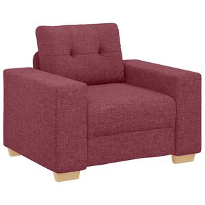 vidaXL Sofa-Sessel Weinrot 100x78x80 cm Stoff