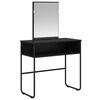 vidaXL Schminktisch Schwarze Eiche 81 x 40 x 131 cm Holzwerkstoff
