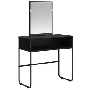 vidaXL Schminktisch Schwarze Eiche 81 x 40 x 131 cm Holzwerkstoff