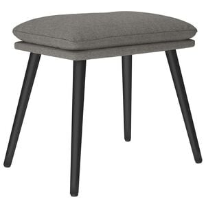 vidaXL Fu&szlig;hocker Hellgrau 45x29,5x35 cm Stoff