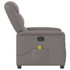 vidaXL Massagesessel Taupe Stoff