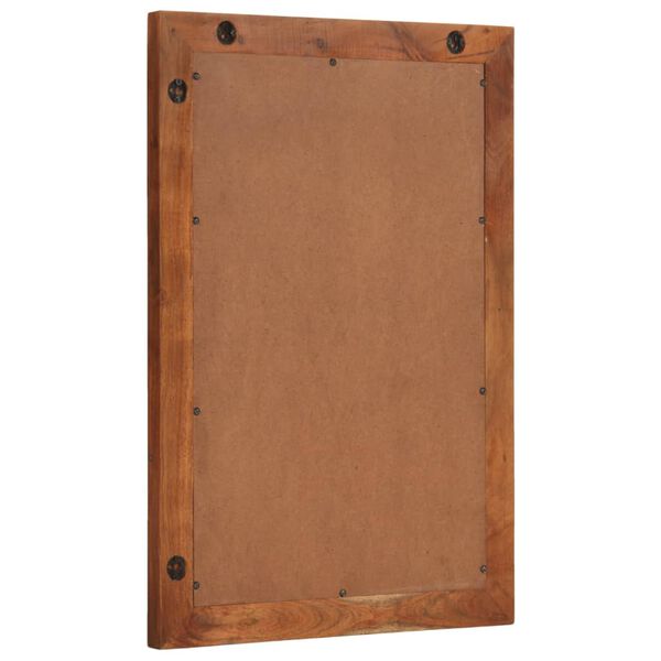 vidaXL Badspiegel 50x70 cm Massivholz Akazie und Glas