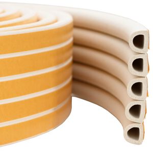 vidaXL Selbstklebende Fensterdichtung Wei&szlig; 12 x 10 mm 12 m