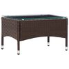 vidaXL Couchtisch Braun 60x40x36 cm Poly Rattan