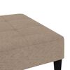 vidaXL Schlafsofa 2-Sitzer mit Hocker Taupe Mikrofasergewebe